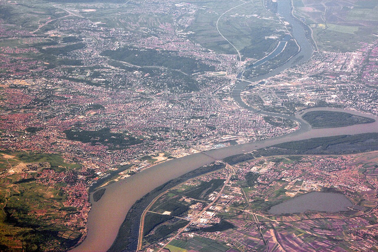 Belgrad Kalemegdan Kalesi ve Sava nehri